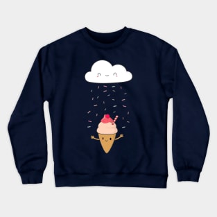 Ice Cream Candy Rain T-Shirt Crewneck Sweatshirt